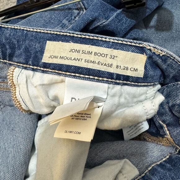 DL1961 WOMEN'S Joni Slim Boot bootcut low rise jeans east lake wash 26 32” - Picture 7 of 7